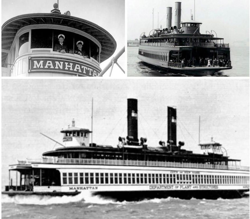 In 1905, When The City Assumed Control Of Ferry Service, The Ferryboats Were Named After The Five Boroughs; It Was The First Ferry To Make The Famous Trip As A New York City Staten Island Ferry, 1905.