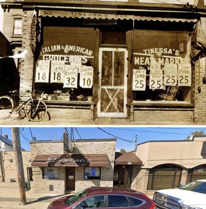 John And Rose Tinessa'S Store At 522 Port Richmond Ave., Now Part Of Denino'S Brick Building, 1930S - 2015