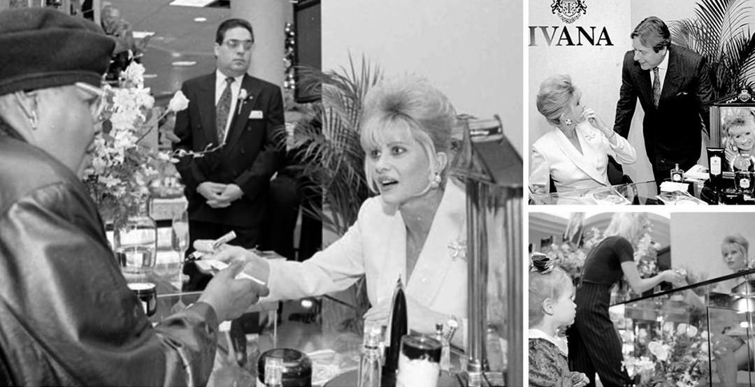 Ivana Trump Signed Autographs In The Staten Island Mall, 1995.