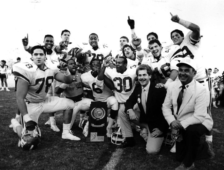 The Wagner College Seahawks Celebrate Their Championship Trophy Presentation, 1994.