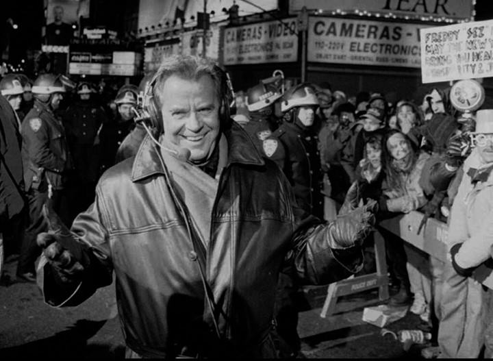 Dick Clark In Times Square Before The New Year Countdown, 1997.