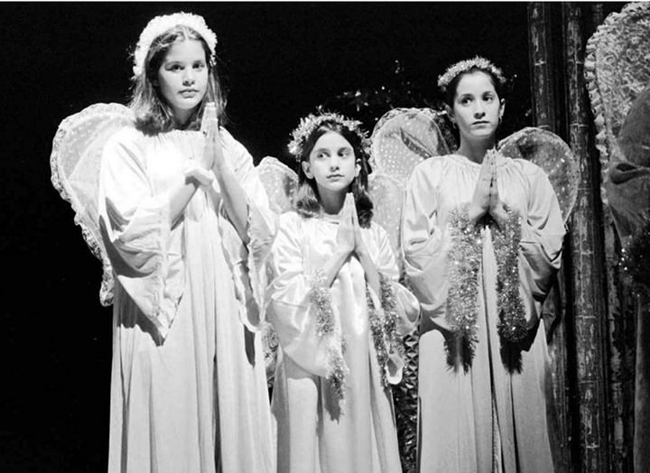 Angels On Stage During The Christmas Pageant At Church Of The Holy Child, 1996.