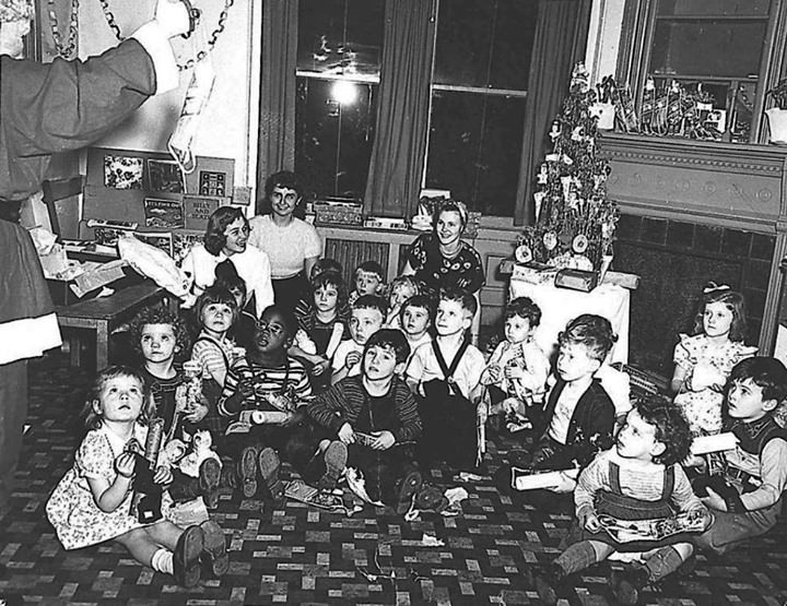 Christmas 1949 At The Park Avenue Location Of The Port Richmond Day Nursery, 1949.