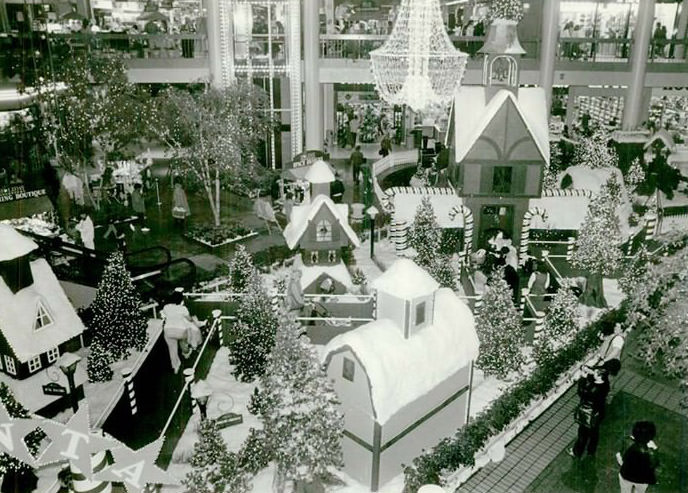 Santa'S Village Christmas Display At Staten Island Mall, 1985.