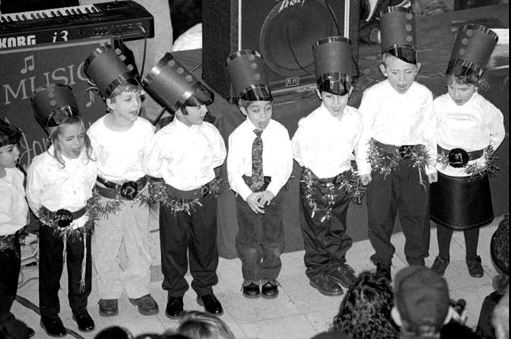 Children From Torrah Tots Academy Sing During A Menorah Lighting Ceremony At Staten Island Mall, 1997.