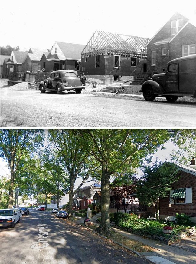 This String Of Brick Homes On The South Side Of Cheshire Place Was Built In The Late 1930S By John West.