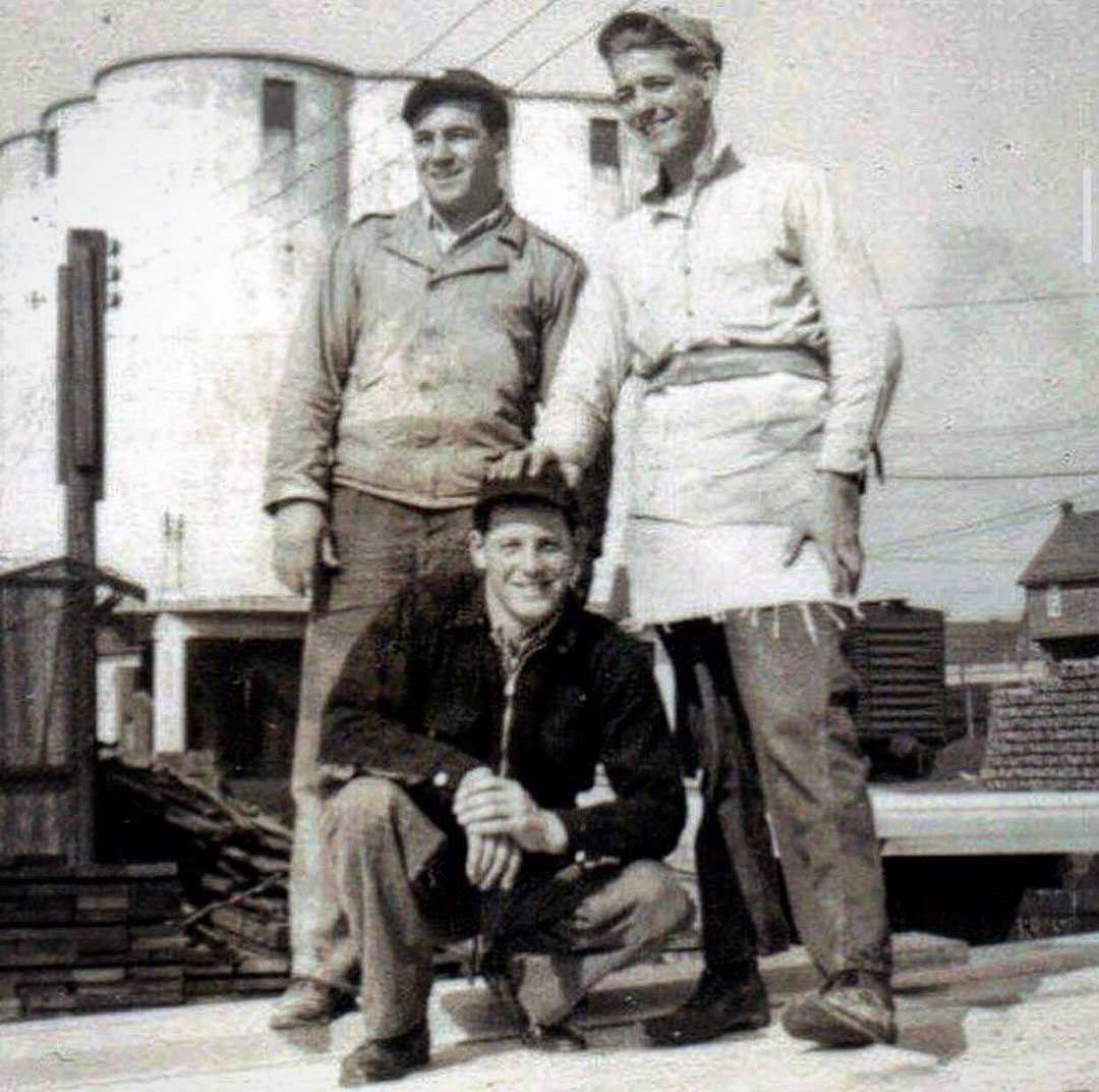 Old Photo Of Terminal Lumber, Union Avenue, Mariner'S Harbor, With Doviziano Pucci In The Middle, 1950S.