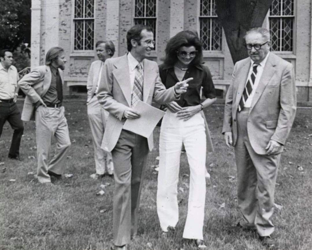 Jacqueline Kennedy Onassis'S Visit To Snug Harbor Cultural Center In Staten Island, 1977.