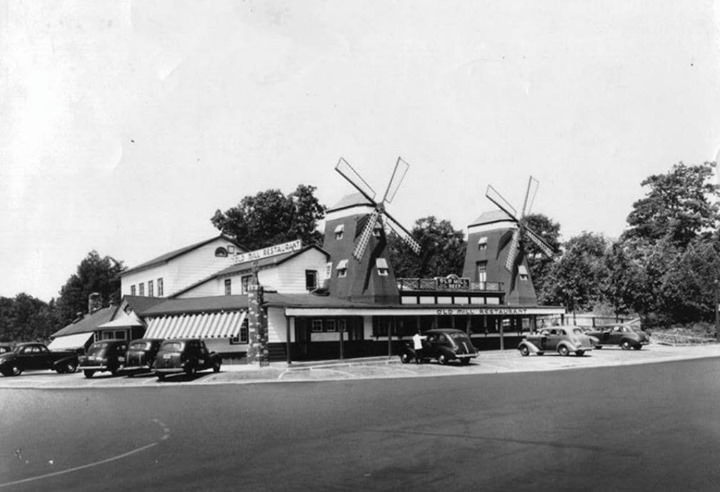 The Old Mill Restaurant, A Popular Spot On Staten Island, Built In 1930 And Destroyed By Fire, 1957.