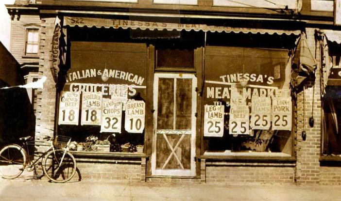 John And Rose Tinessa'S Store At 522 Port Richmond Ave., Now Part Of Denino'S Brick Building, 1940