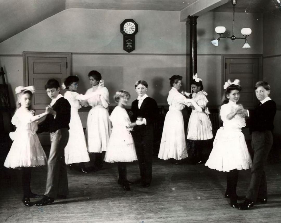 Alice Austen'S Photograph Of Waltzing Children At Women'S Club, 1883.