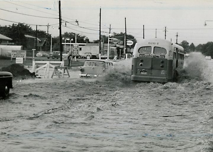 Aftermath Of Hurricane Alma On Hylan Blvd &Amp;Amp; Delaware Ave, Dongan Hills, 1962.