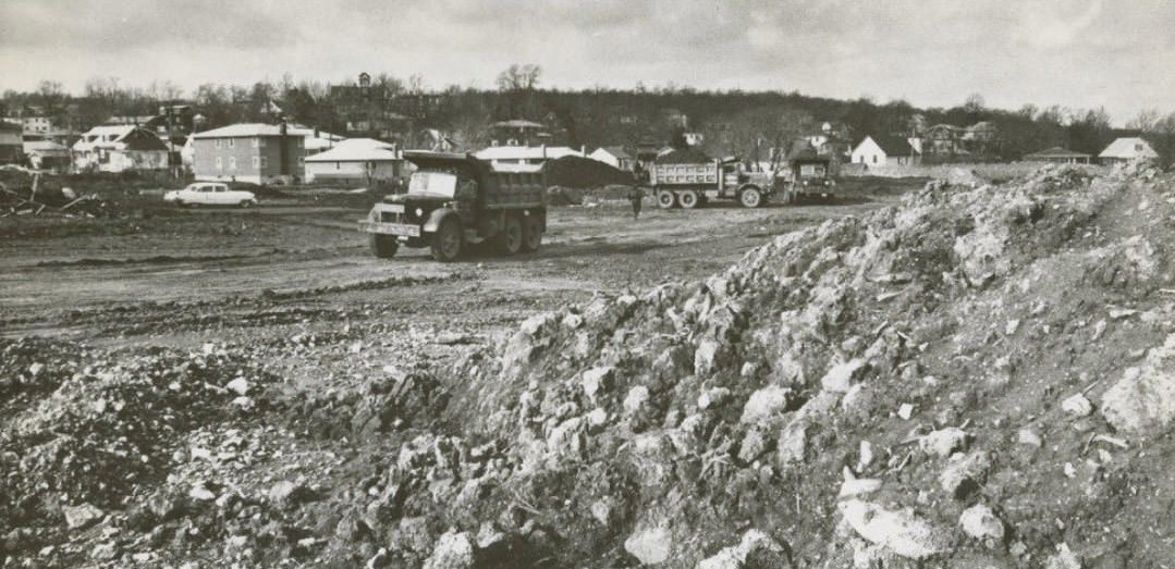 Construction Was Underway In 1962 On The Staten Island Expressway, Then Known As The Clove Lakes Expressway; Staten Island Expressway Takes Shape, 1962.