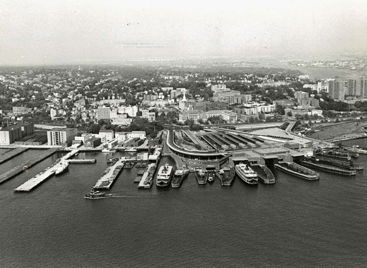 St. George, The Seat Of Local Government And Transportation Center On Staten Island, Along The Waterfront, 1982.