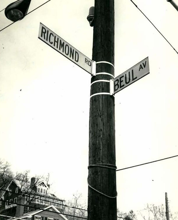 Richmond Road And Buel Avenue, 1972.