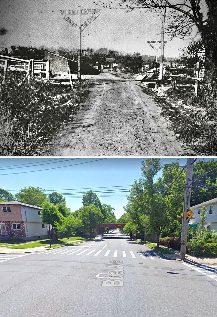 Buel Avenue, Dongan Hills, Features A Railroad Crossing Built In The Early 1900S, Post-Civil War.