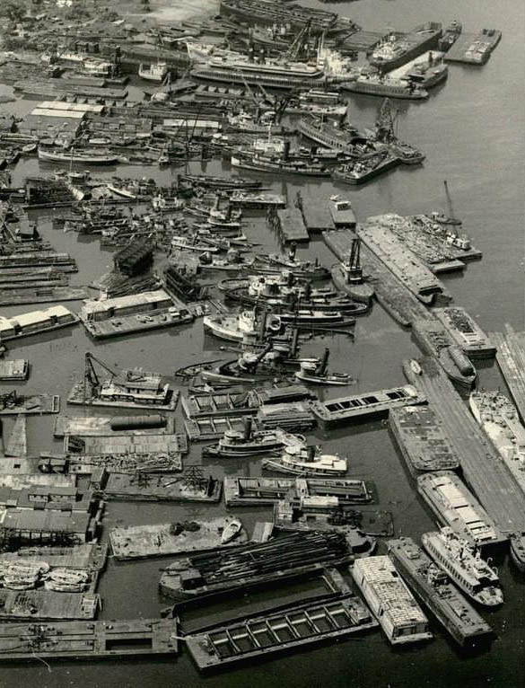 Boats At Witte Scrap Yard, Also Known As The Staten Island Boat Graveyard, July 1965.