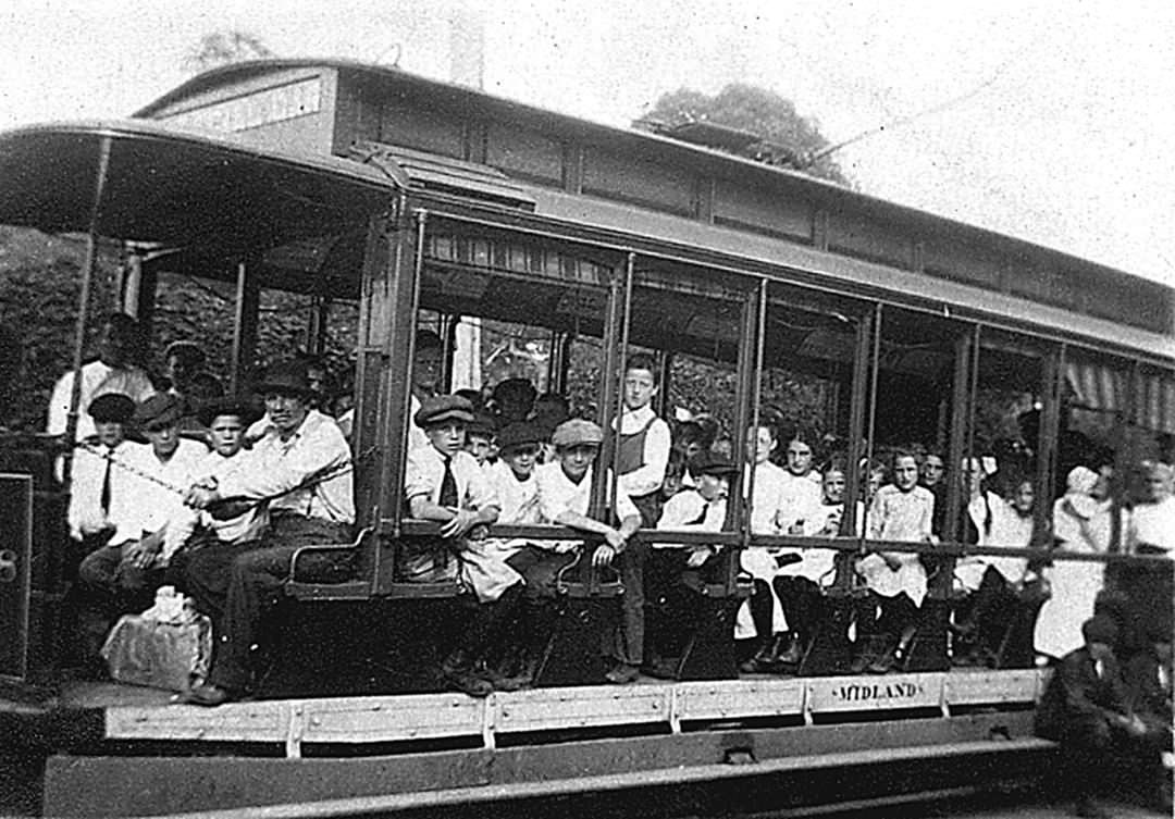 The Midland Beach Trolley, Early 1900S.