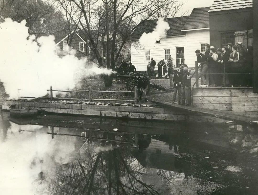 Union Forces Answer Attack With Heavy Cannon At Richmondtown, 1969.