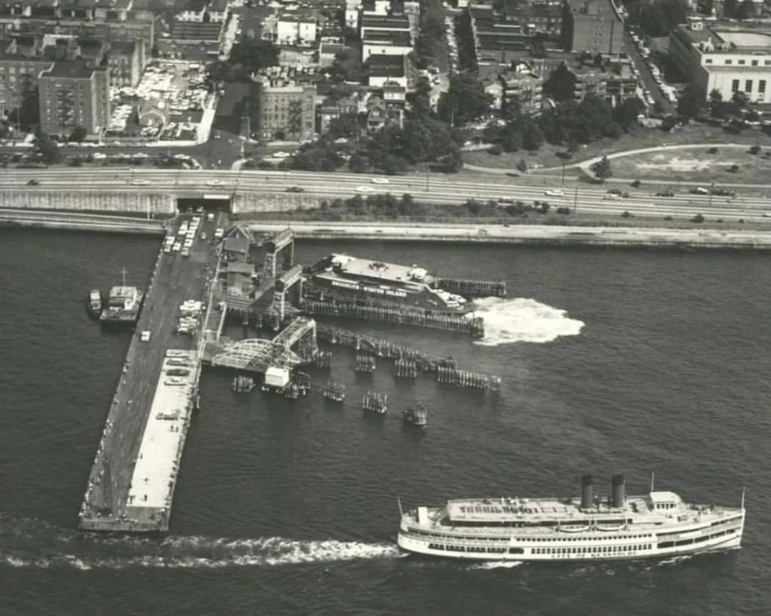 A 69Th Street Staten Island/Brooklyn Ferryboat Docks At The Brooklyn Terminal, 1964