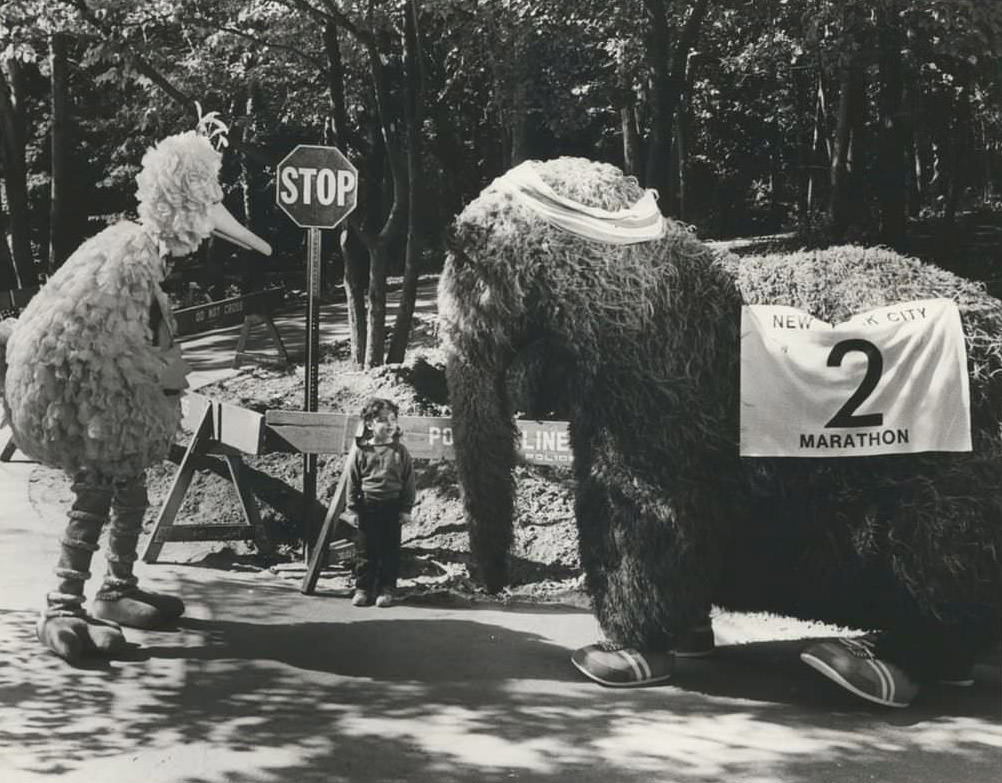 Sesame Street Regulars Filming In Clove Lakes Park, 1983