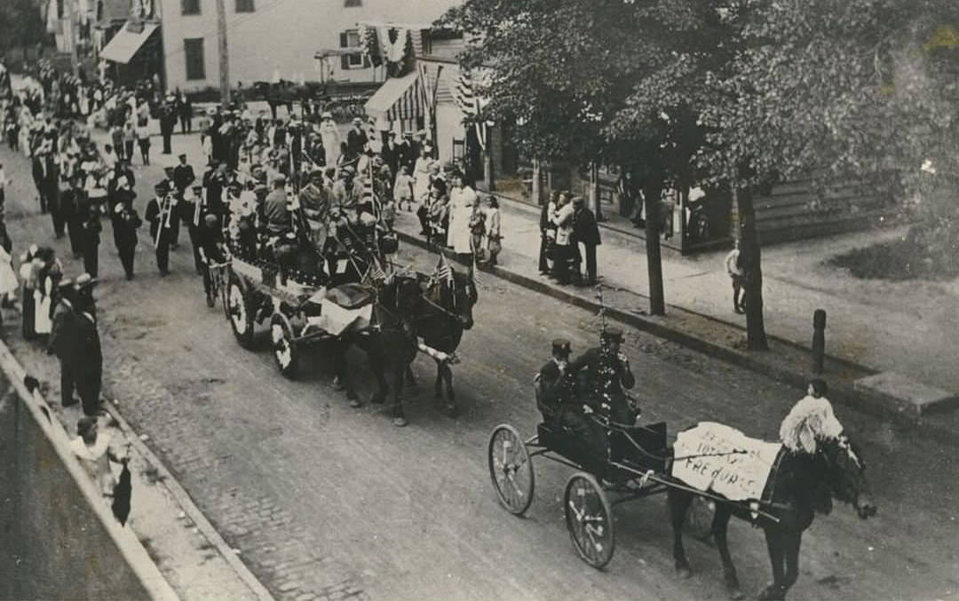 Tottenville Celebration Parade On Main Street, Circa 1911