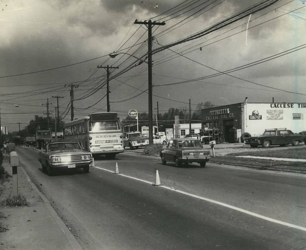 Typical Views Of Congested, Narrow Richmond Avenue, 1969.
