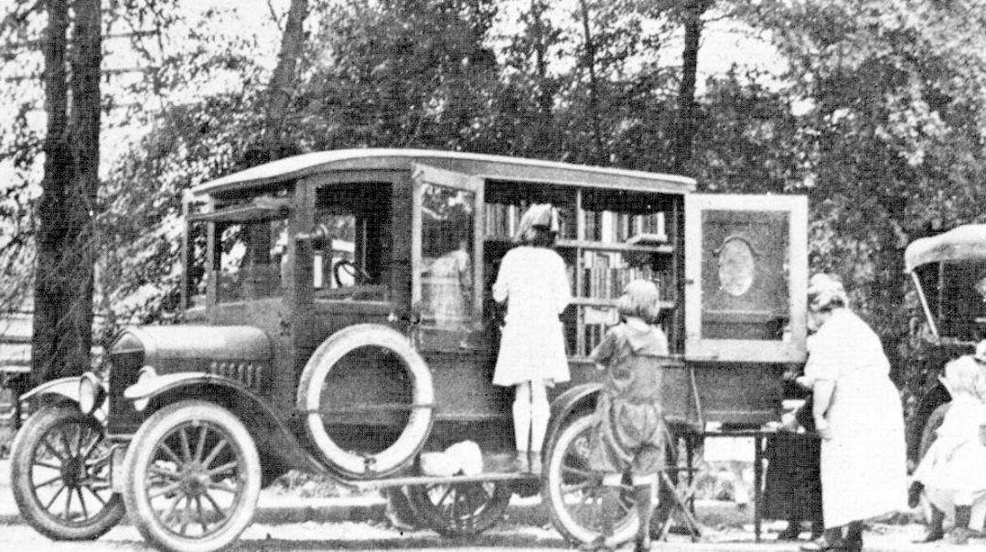 Public Library'S Bookmobile, A Model T Ford Truck Called The &Amp;Quot;Traveling Library,&Amp;Quot; 1900S