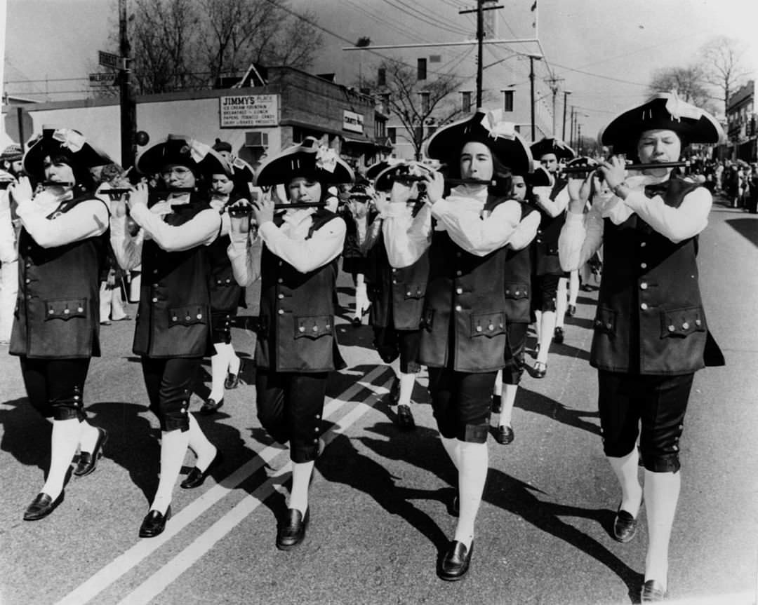 The Sacred Heart Fife And Drum Band At Staten Island St. Patrick'S Parade, 1976.
