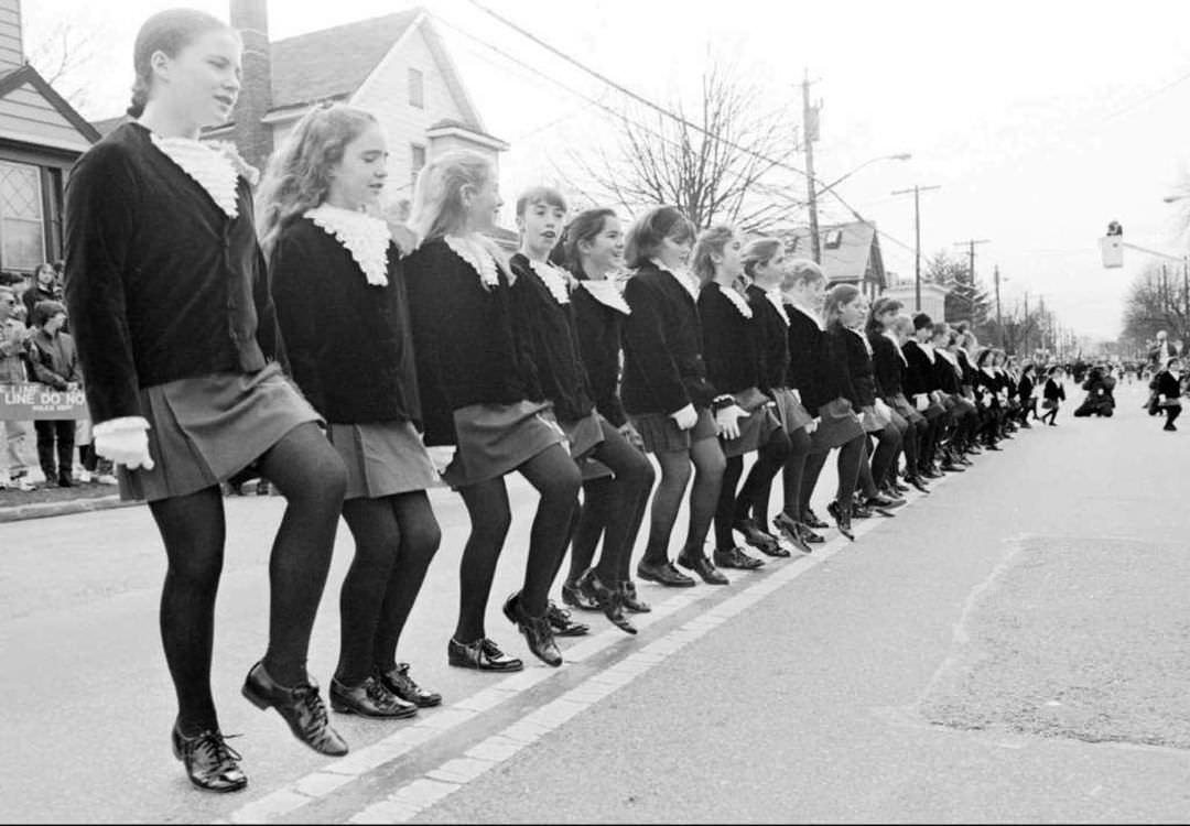 Staten Ireland Dancers At The St. Patrick'S Parade, 1995.