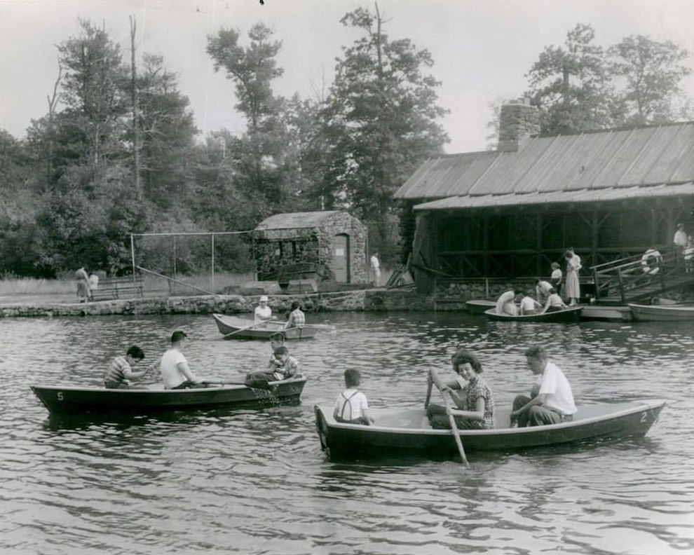 Families Enjoy A Beautiful Day At Willowbrook Park, 1953.