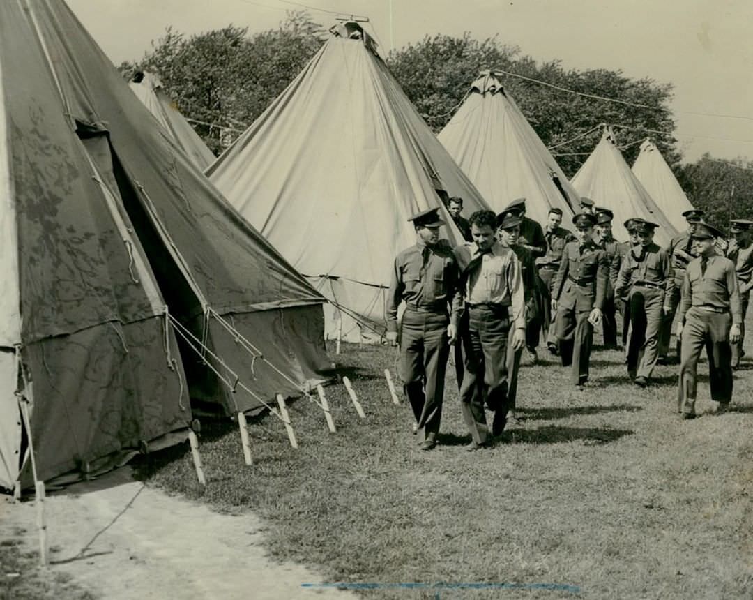Privates At Miller Field, New Dorp, Part Of The Staten Island Unit Of The Gateway National Recreation Area, Circa 1930S.
