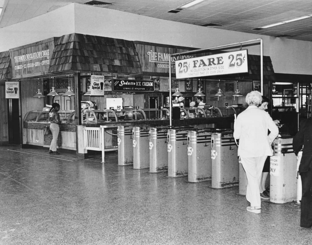 Staten Island Ferry Terminal At Whitehall St., 1975.