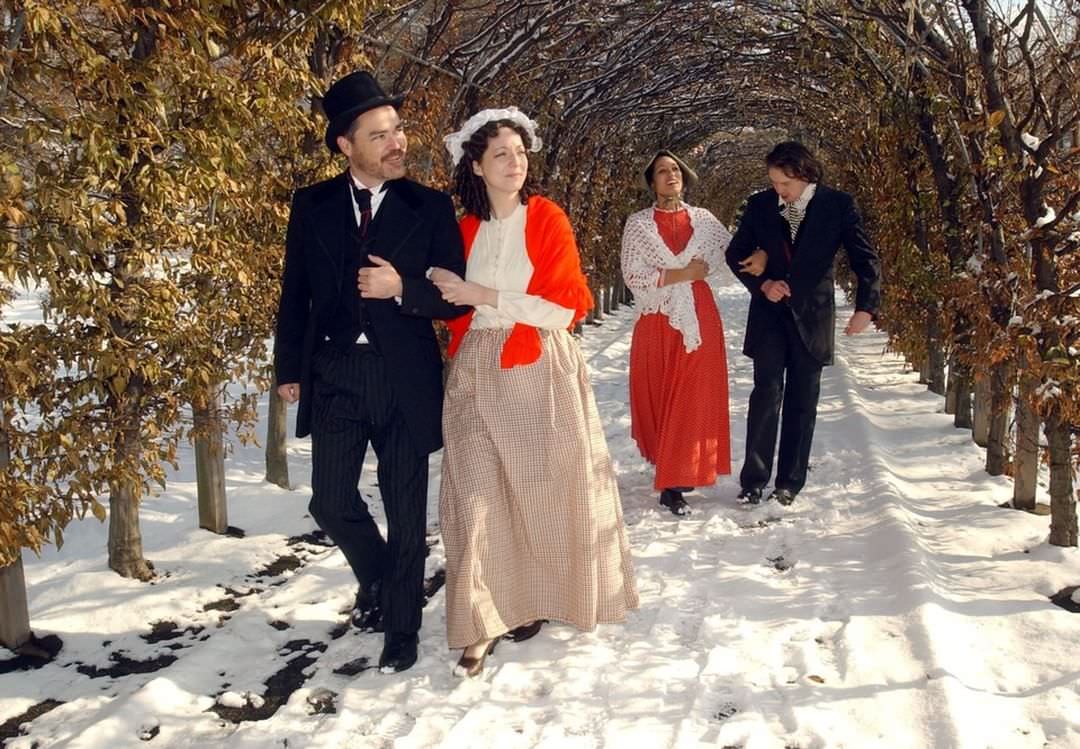 Brian Hagan And Others Dressed In Victorian Attire At Snug Harbor Cultural Center For The Dickens Festival, 2005