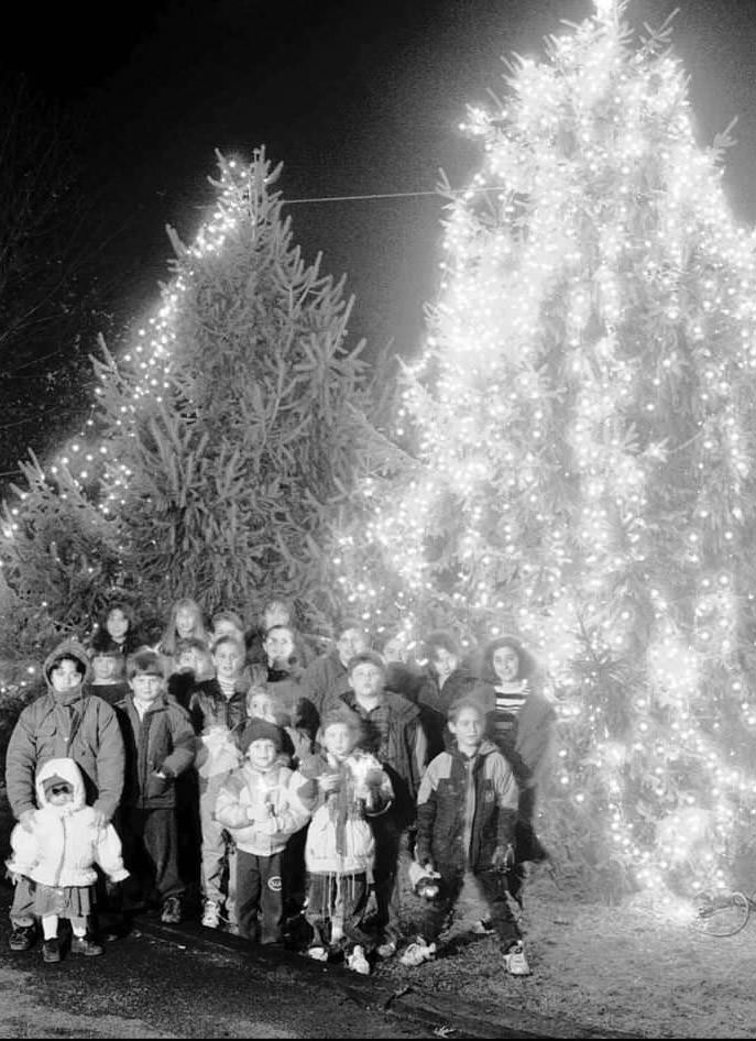 Kids At The Former Camp St. Edward At The Camp'S First Annual Tree Lighting, 1995.