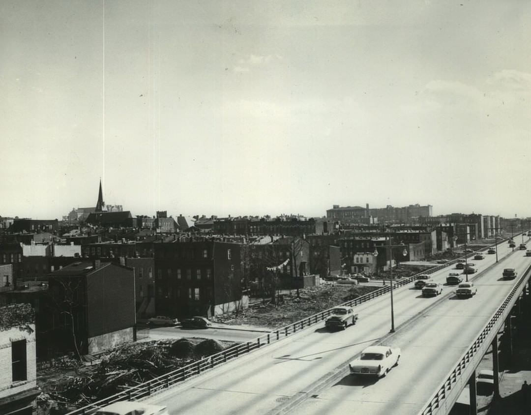 The Gowanus Expressway, Brooklyn, 1964.
