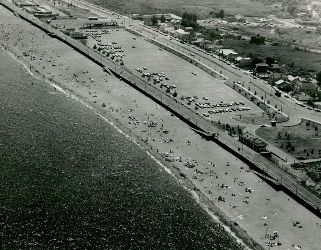Aerial View Of South Beach North Of Sand Lane, 1965.