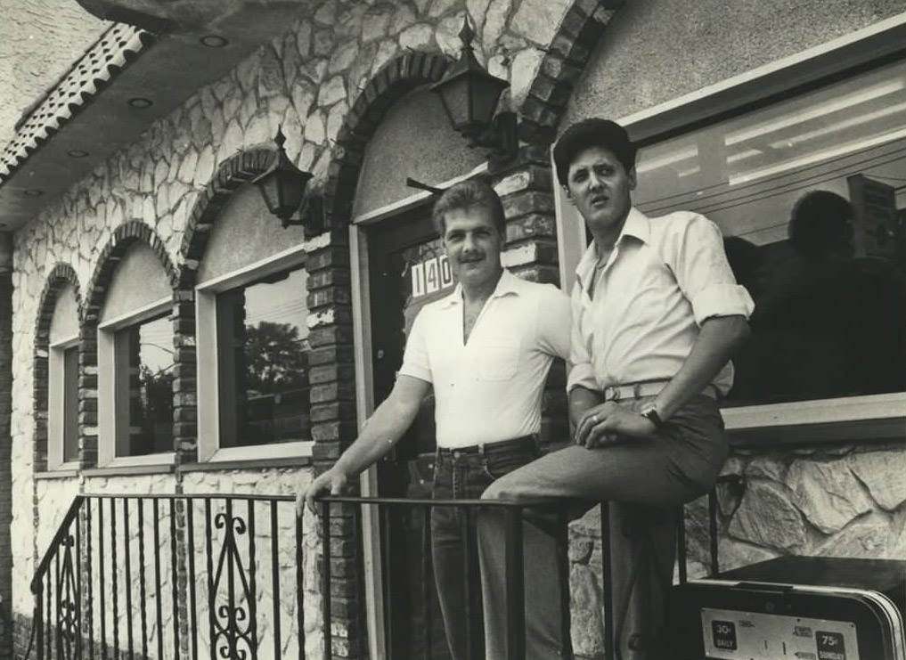 Managers Arthur Salvatore And George Georgio In Front Of Lane Diner, New Dorp, 1983.