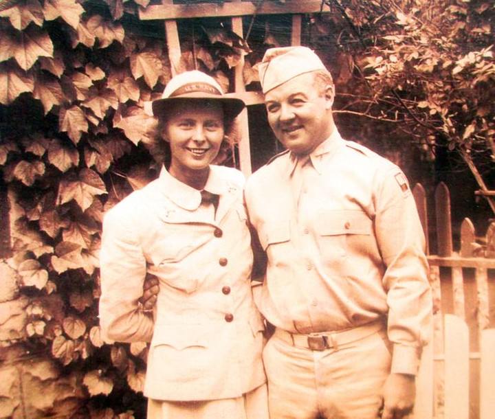 Christine And Edward Kaasmann Of Eltingville Served During World War Ii. This Photo Was Taken In 1943.