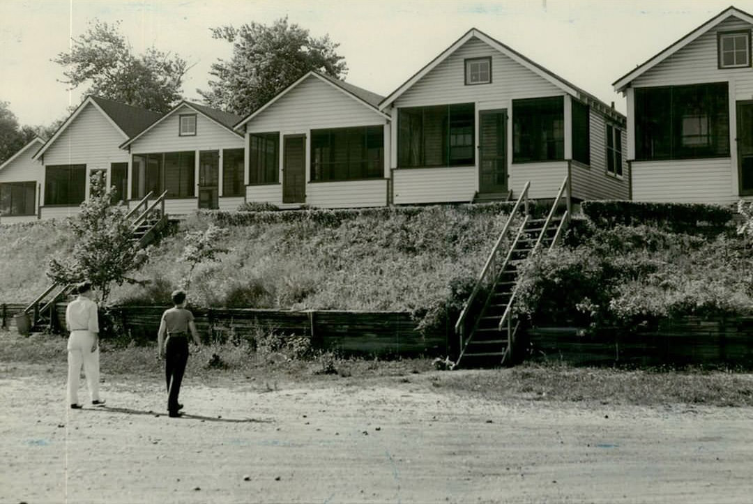 Bungalows Along Shore Avenue In Princes Bay, 1939.