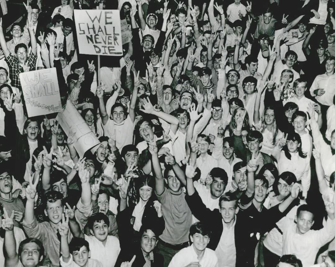 St. Peter'S High School Students Celebrating, 1965.