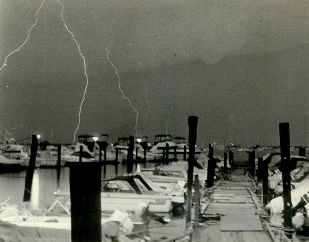 Lightning Bolts Over Great Kills Harbor, 1984.