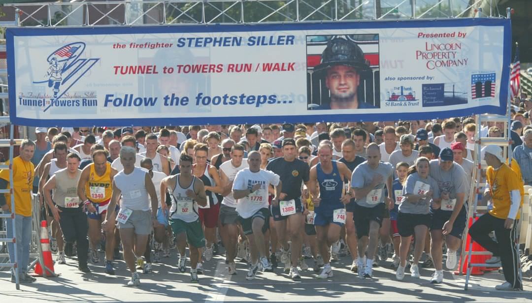 Start Of Stephen Siller Tunnel To Towers Run/Walk In Brooklyn, September 29, 2002.