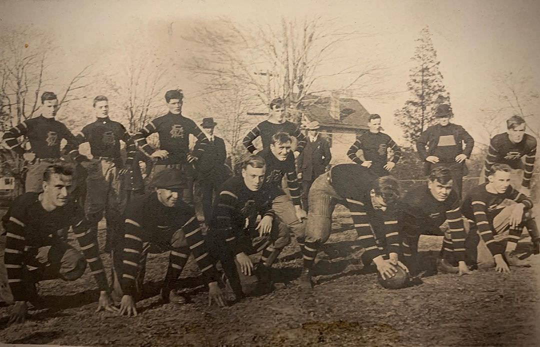 The Montana H.c. Football Champions, Taken In Pleasant Plains, 1914.