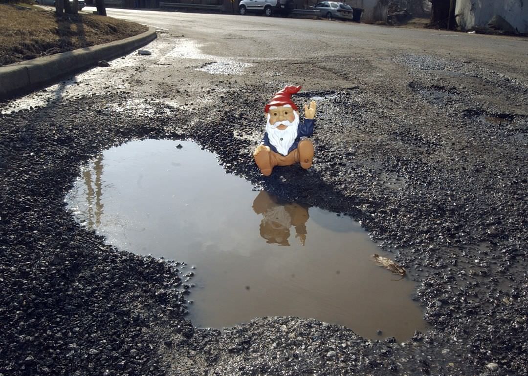 Pothole Pete, Once A Fixture In Staten Island'S Craters, Waves To The Camera, 2004.