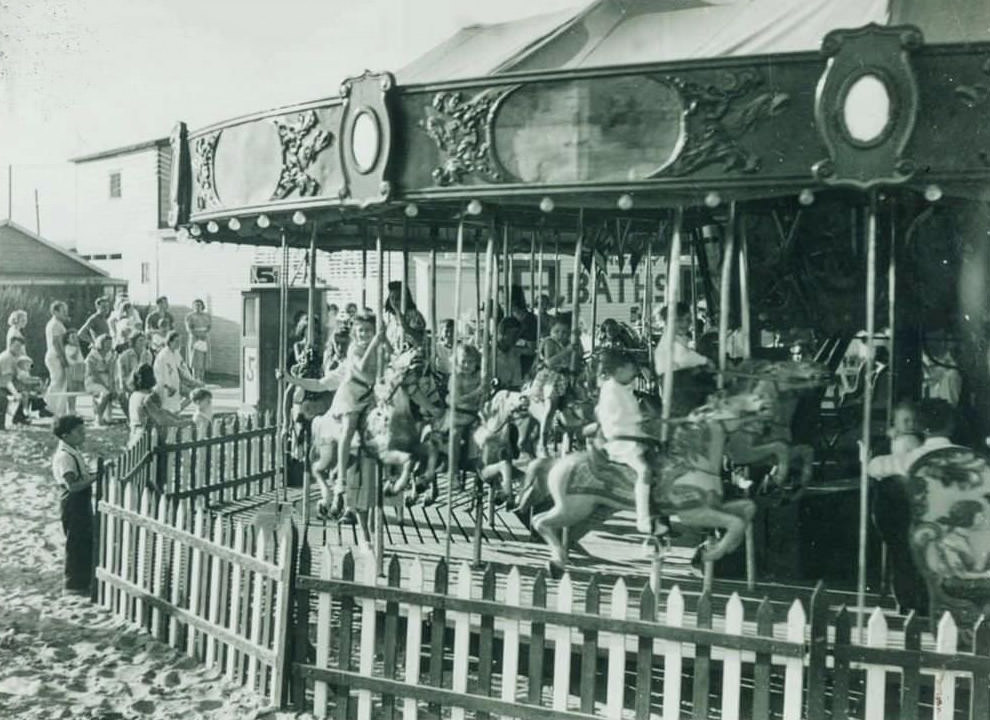 Merry-Go-Round At South Beach, 1939.
