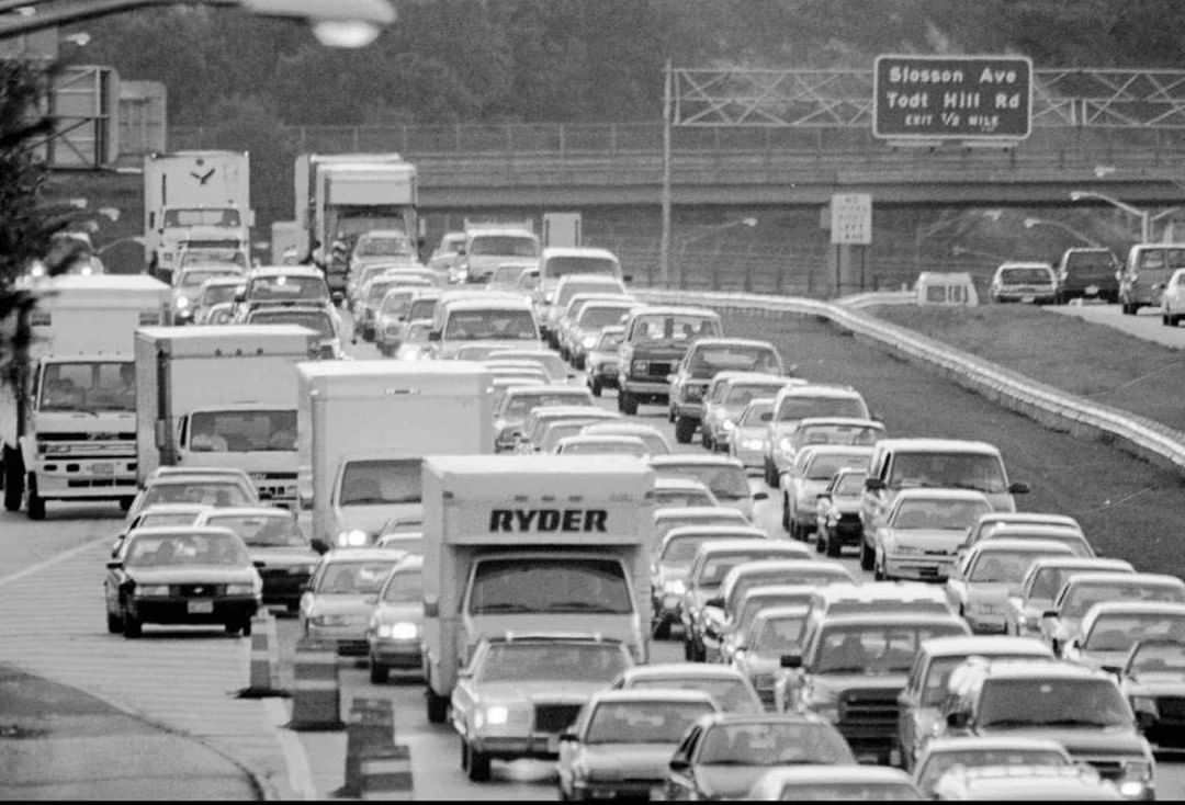 Traffic On The Staten Island Expressway Was Bumper To Bumper Most Of The Day Due To Construction, 1996.