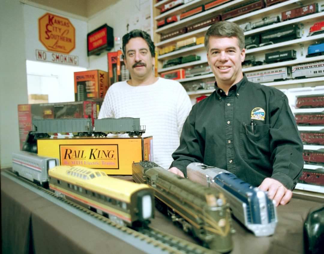 Island Trains, Owner Of Island Trains In Great Kills Shows Off Electric Trains, 1999.