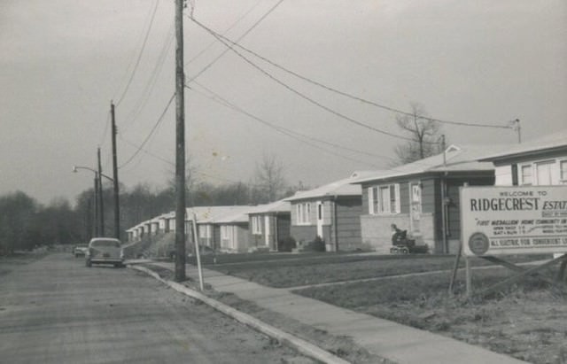 Ridgecrest Avenue In Eltingville As Part Of The &Amp;Quot;Ridgecrest Estates&Amp;Quot; Development, Pre-Verrazzano-Narrows Bridge, As Seen In 1960.
