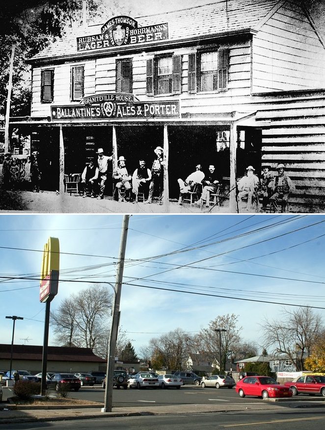 Intersection Of Morningstar Road And Richmond Avenue, Depicted In 1886 And Contrasted With Its 2011 Appearance.